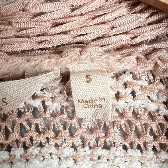 Soft Surroundings Women's S Lucie Cardigan Sweater Striped Metallic Open Front - Picture 6 of 10